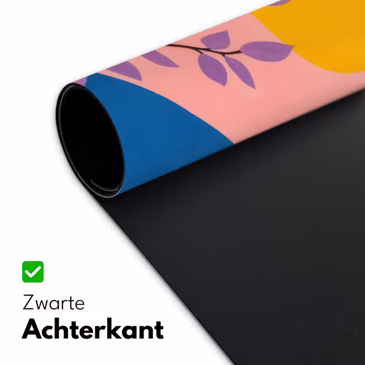 Bladeren - Zon - Abstracte vormen Muismat XXL klein -sfeer2