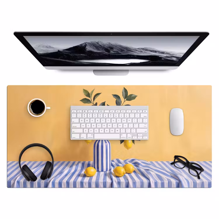 Desk Mat - Lemon - Still Life - Modern - Citroen - Stilleven - Modern Muismat XXL klein