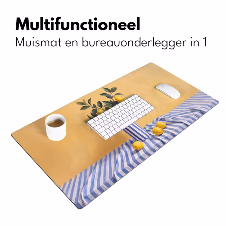 Desk Mat - Lemon - Still Life - Modern - Citroen - Stilleven - Modern Muismat XXL klein