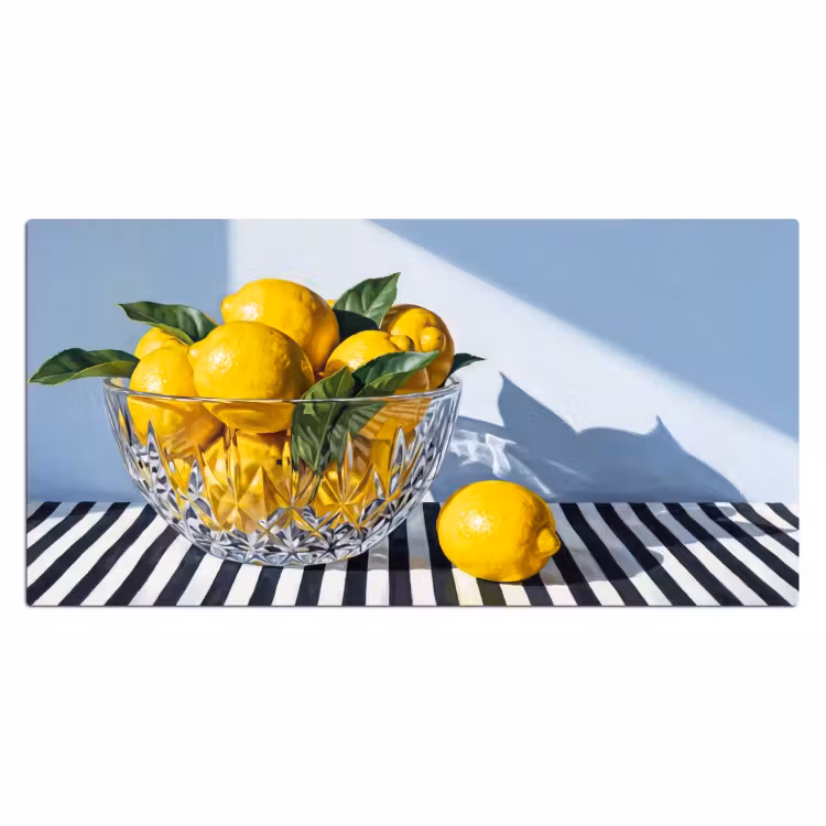 Desk Mat - Lemons - Fruit - Yellow - Citroenen - Fruit - Geel Muismat XXL klein