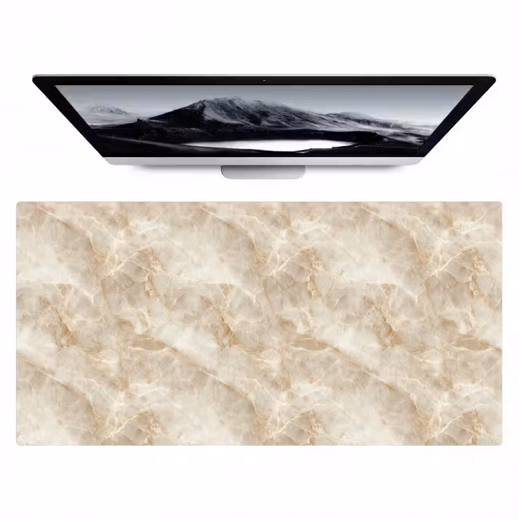 Lichtbeige - Onyx - Subtiel Muismat XXL klein 681 -zzz3d