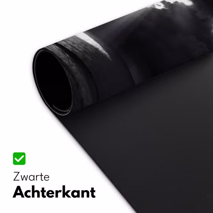 Licht - Wolken - Zee - Zwart-wit - Natuur Muismat XXL klein -sfeer2