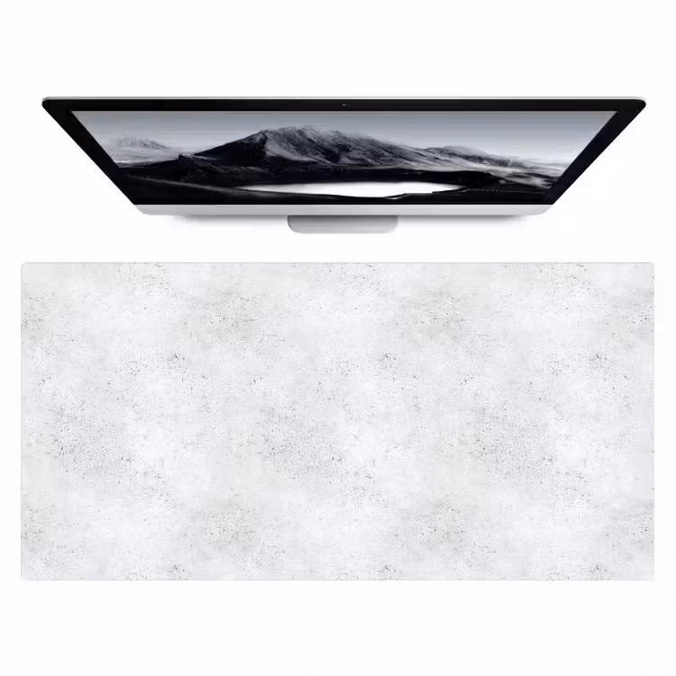 Lichtgrijs - Betonstructuur - Subtiel Muismat XXL klein 681 -zzz3d
