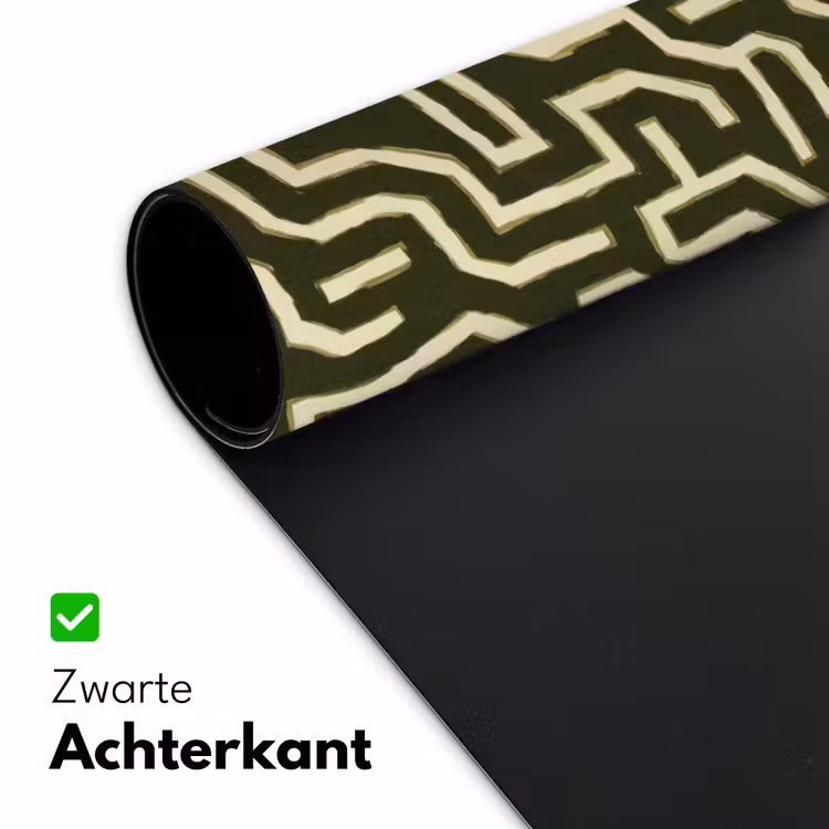 Lijnen - Abstract - Groen Muismat XXL klein 681 -sfeer2