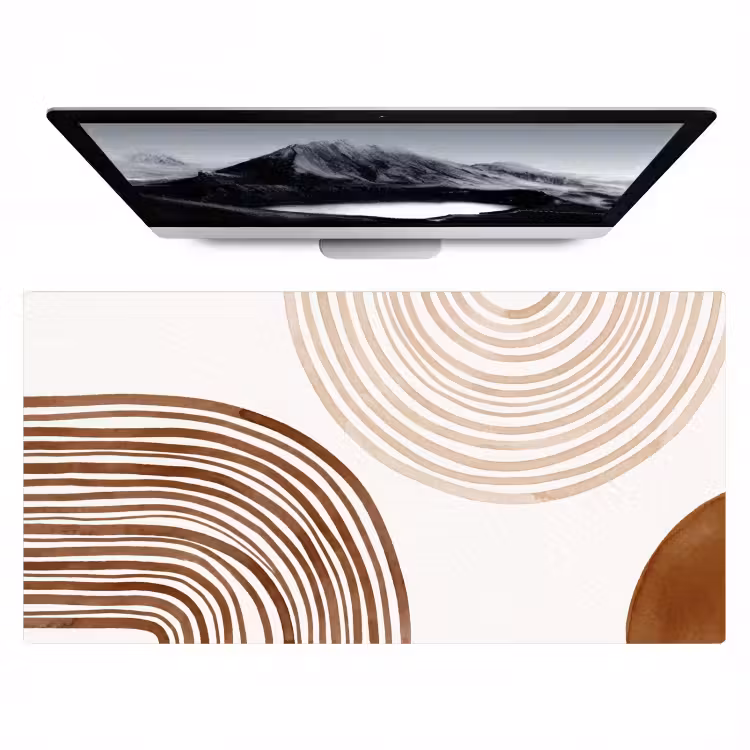 Desk Mat - Lines - Minimalist - Art - Lijnen - Minimalistisch - Kunst Muismat XXL klein
