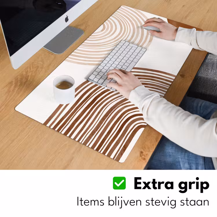 Desk Mat - Lines - Minimalist - Art - Lijnen - Minimalistisch - Kunst Muismat XXL klein