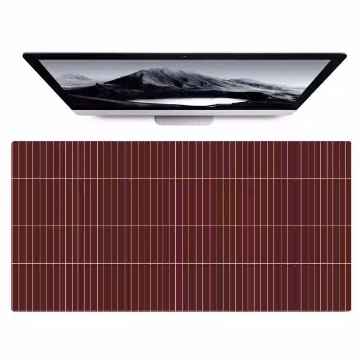 Lijnen - Patroon - Bordeaux Muismat XXL klein 681 -zzz3d
