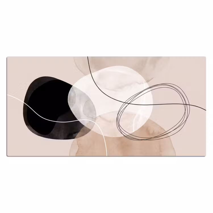 Desk Mat - Lines - Wavy - Art - Lijnen - Golvend - Kunst Muismat XXL klein