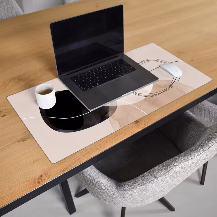 Desk Mat - Lines - Wavy - Art - Lijnen - Golvend - Kunst Muismat XXL klein
