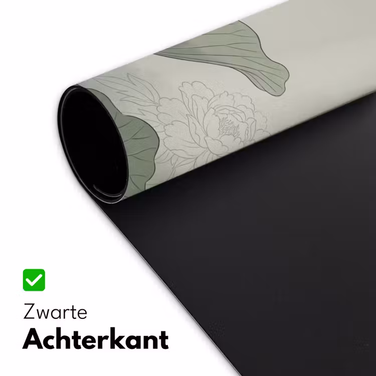 Lotus - Bloemen - Groen Muismat XXL klein -sfeer2