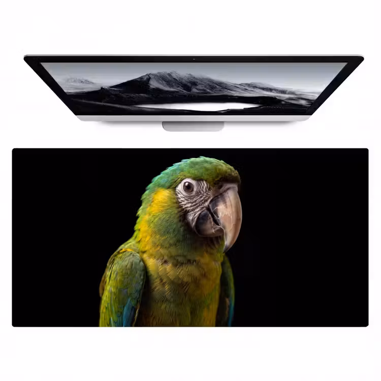 Ara - Portret - Groen Muismat XXL klein -zzz3d