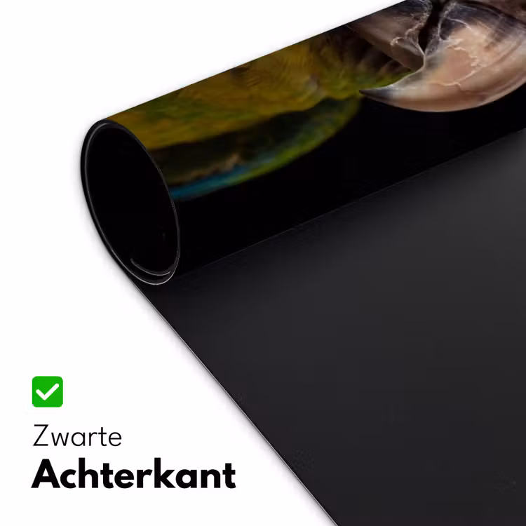 Ara - Portret - Groen Muismat XXL klein -sfeer2