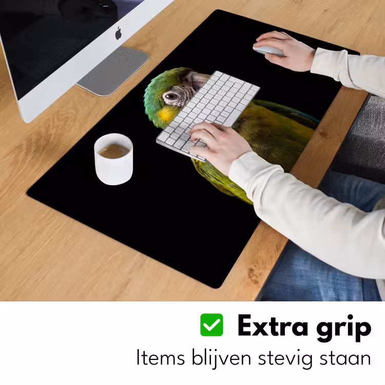 Ara - Portret - Groen Muismat XXL klein -sfeer3