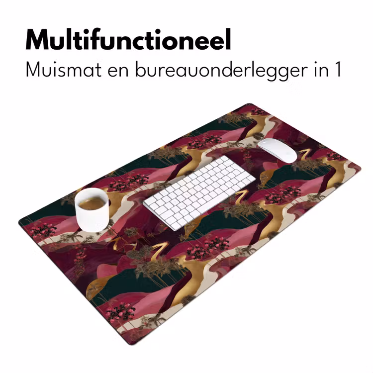 Magisch - Palmbomen - Goud Muismat XXL klein 681 -sfeer4