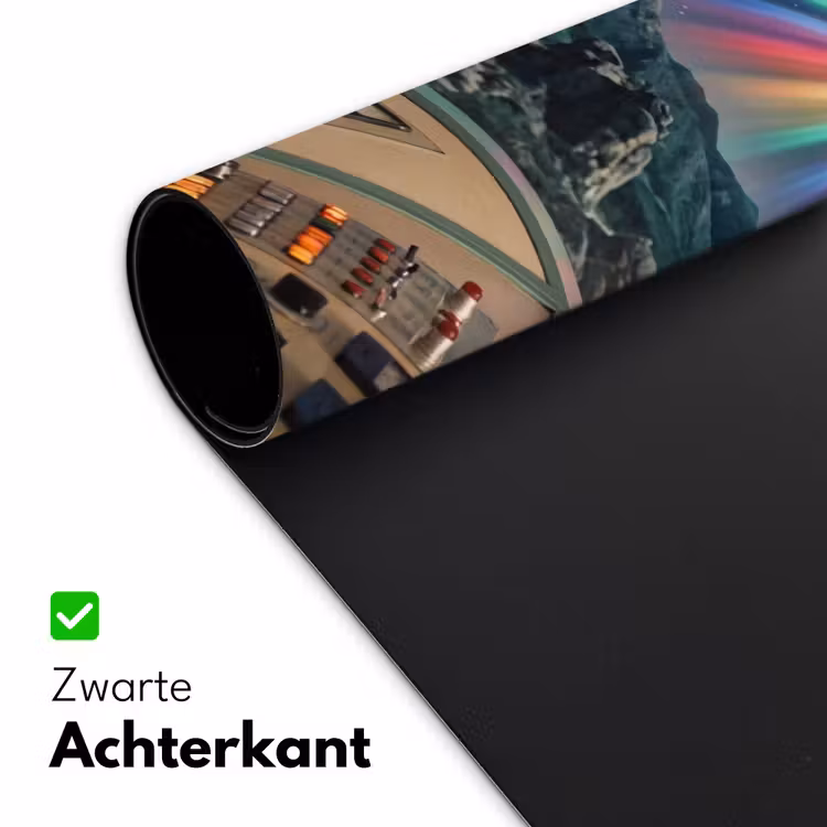 Desk Mat - Man - Control Room - Beach - Man - Controlekamer - Strand Muismat XXL klein