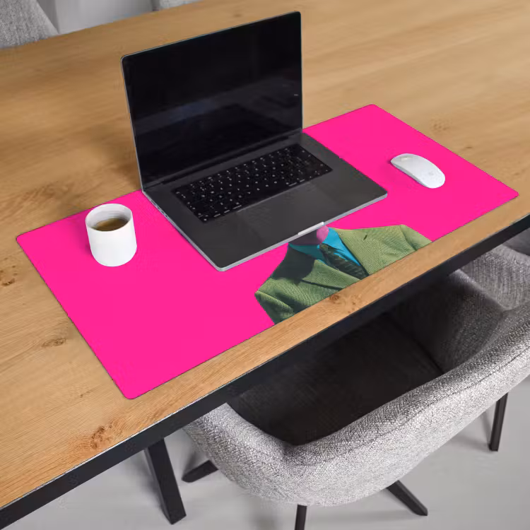 Man - Pak - Wolk - Roze Muismat XXL klein -sfeer1