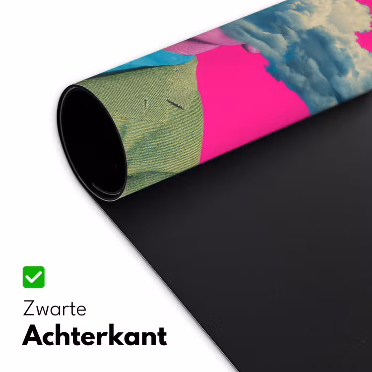 Man - Pak - Wolk - Roze Muismat XXL klein -sfeer2