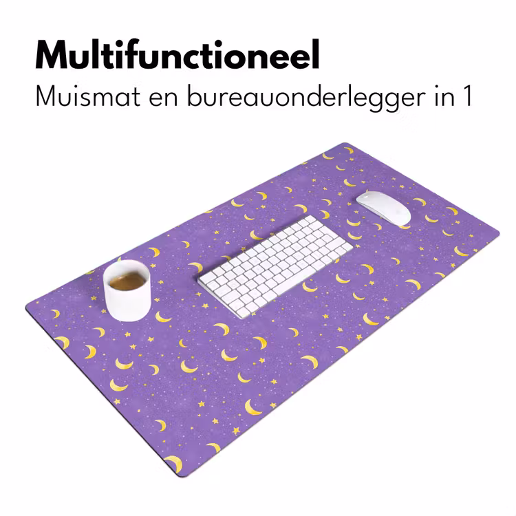 Manen - Sterren - Paars Muismat XXL klein 681 -sfeer4