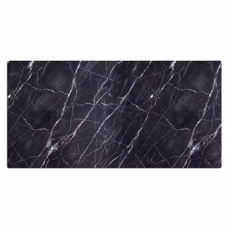 Marmer - Patroon - Modern - Zwart - Wit Muismat XXL klein -3d_leeg