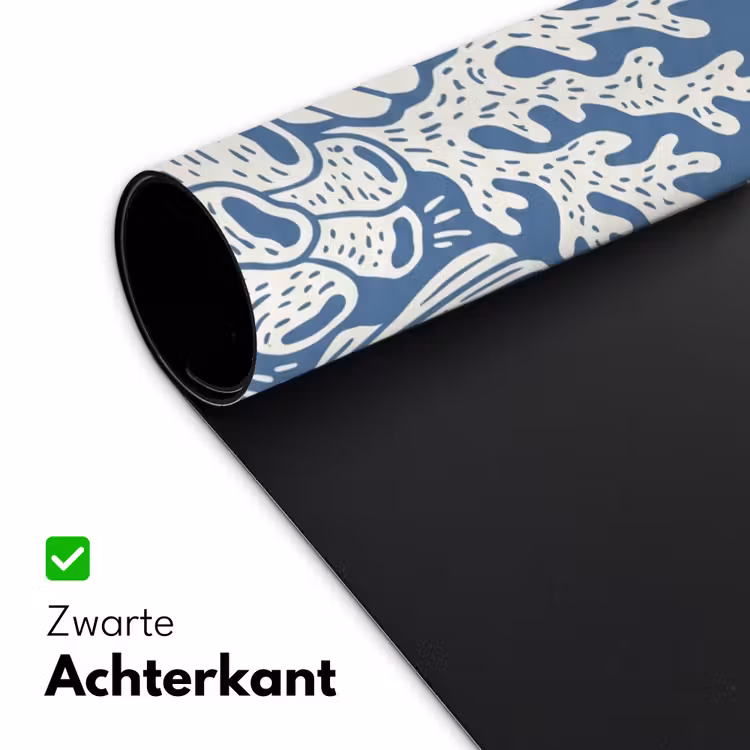 Zeeleven - Koraal - Schelp - Vis - Illustratie - Onderwater Muismat XXL klein -sfeer2