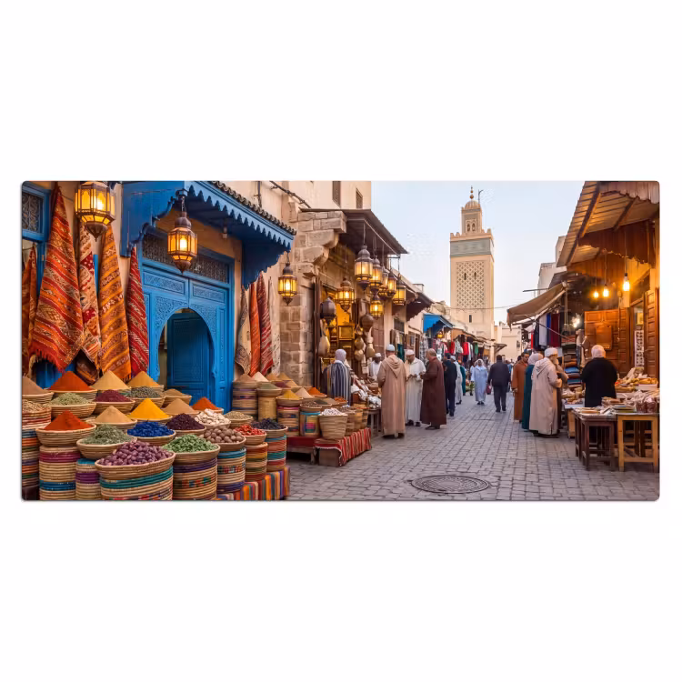 Desk Mat - Market - Oriental - Colorful - Markt - Oosters - Kleurrijk Muismat XXL klein
