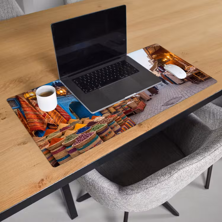 Desk Mat - Market - Oriental - Colorful - Markt - Oosters - Kleurrijk Muismat XXL klein