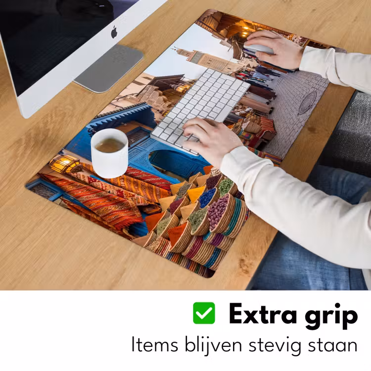 Desk Mat - Market - Oriental - Colorful - Markt - Oosters - Kleurrijk Muismat XXL klein