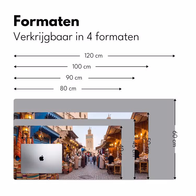 Desk Mat - Market - Oriental - Colorful - Markt - Oosters - Kleurrijk Muismat XXL klein