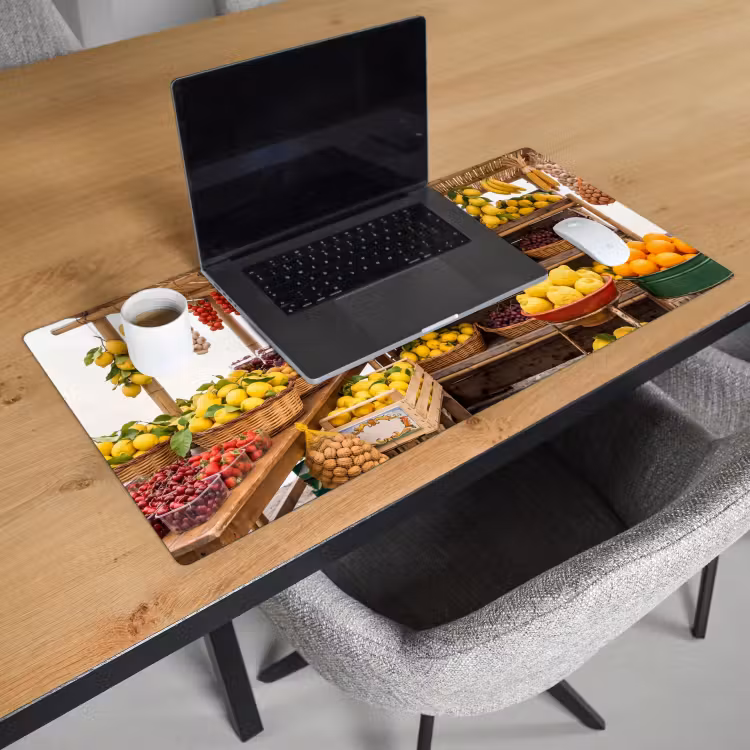 Desk Mat - Market Stall - Fruit - Fresh - Marktkraam - Fruit - Vers Muismat XXL klein