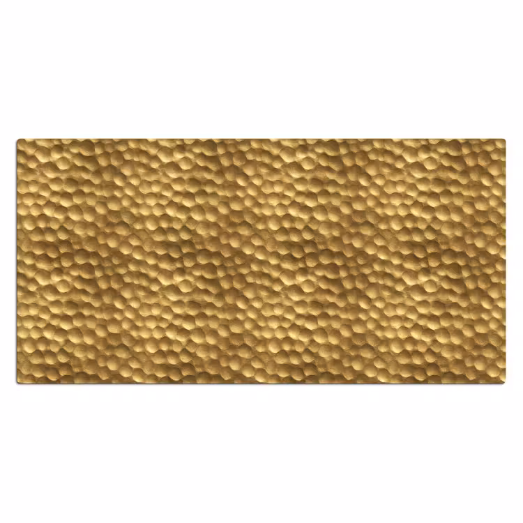Metaal - Dynamisch - Goud Muismat XXL klein 681 -3d_leeg