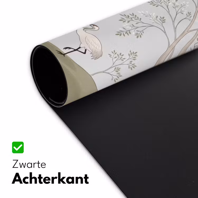 Minimalistisch - Kraanvogels - Blauw Muismat XXL klein -sfeer2