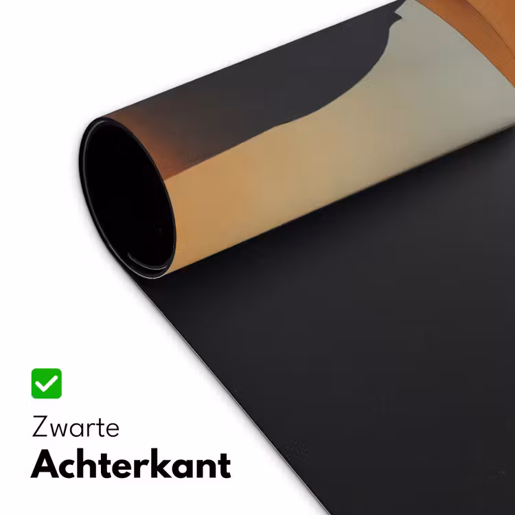 Minimalistisch - Silhouet - Oranje Muismat XXL klein -sfeer2