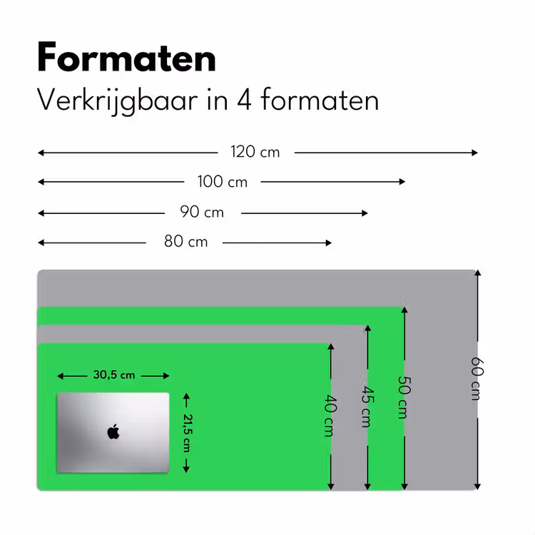 Mint - Green - Groen Muismat XXL klein 681 -sfeer5
