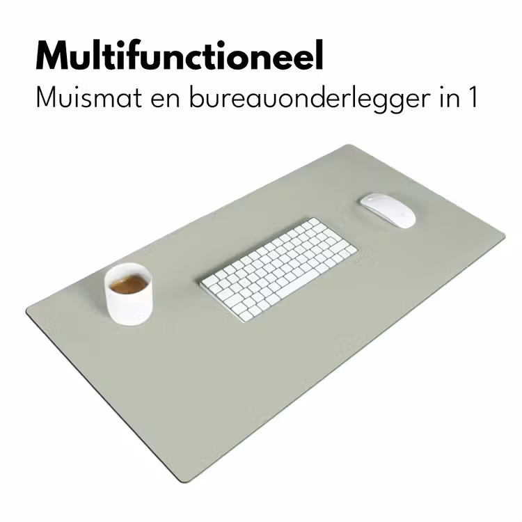 Mintgroen - Effen kleur Muismat XXL klein -sfeer4