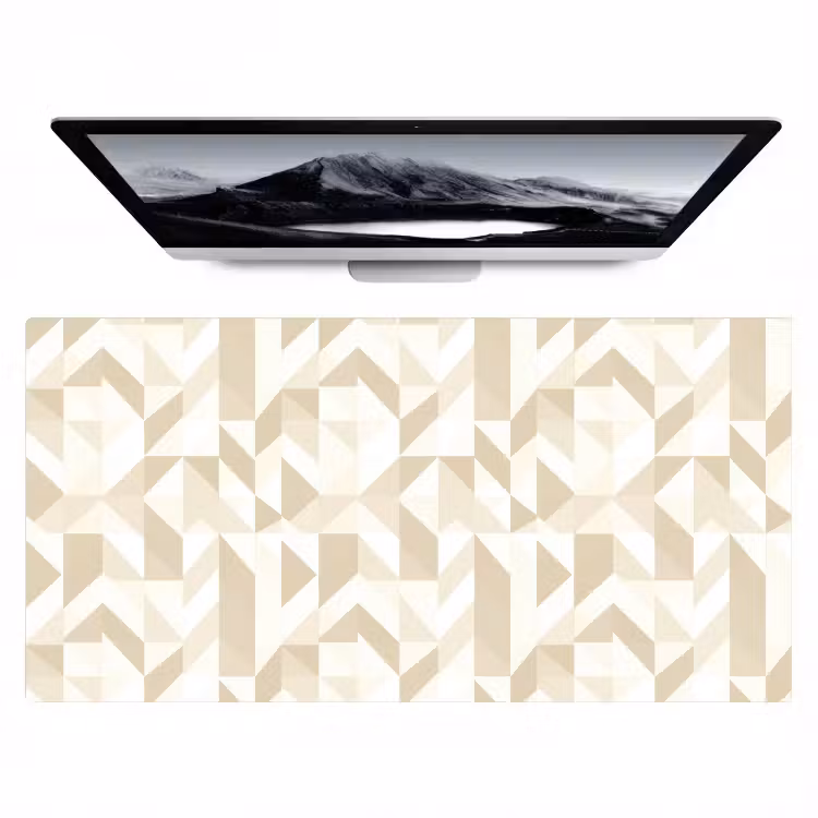 Modern - Abstract - Beige Muismat XXL klein 681 -zzz3d