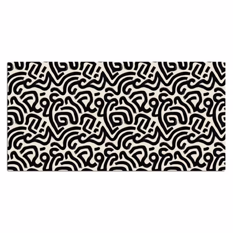 Modern - Abstract - Zwart Muismat XXL klein 681 -3d_leeg