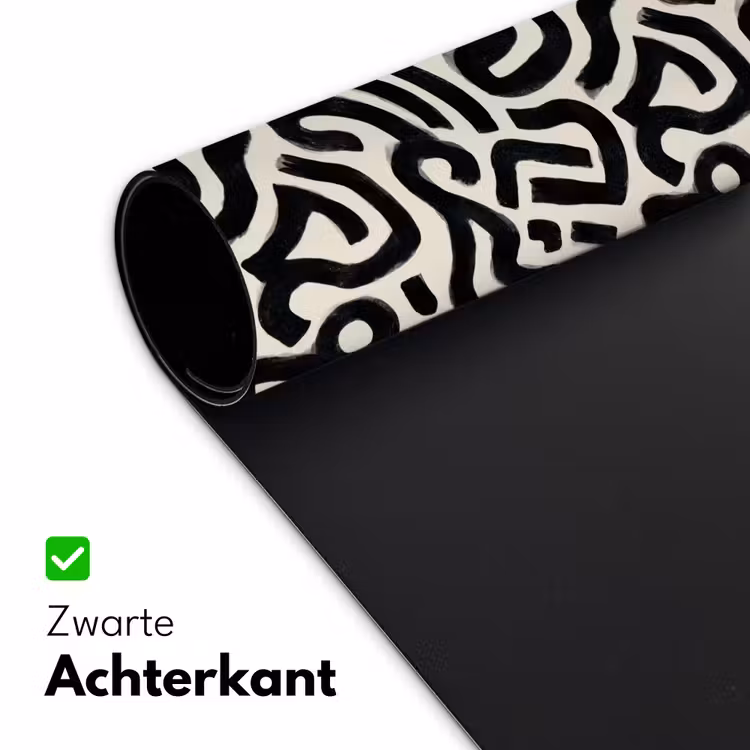 Modern - Abstract - Zwart Muismat XXL klein 681 -sfeer2