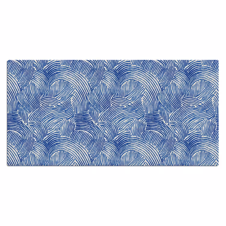 Modern - Abstract - Blauw Muismat XXL klein 681 -3d_leeg