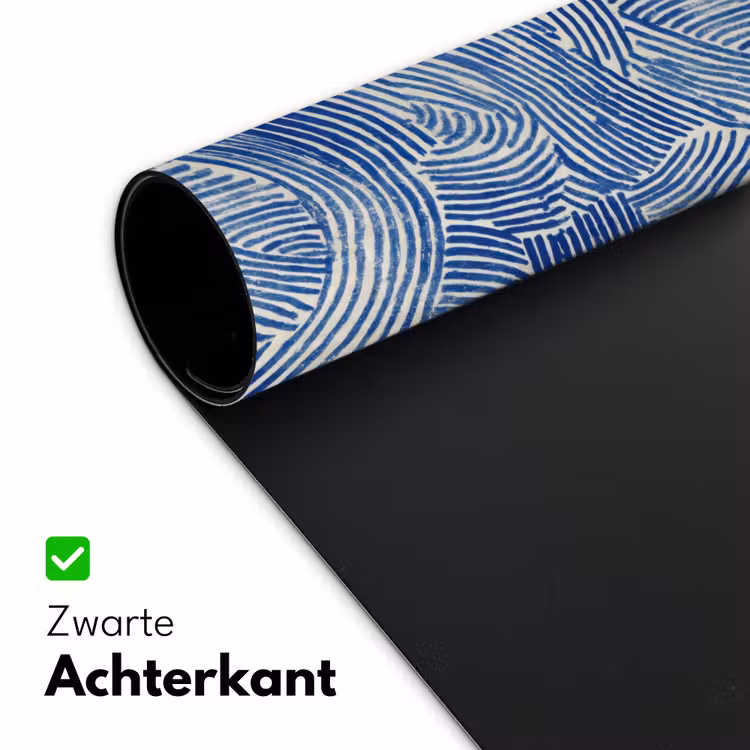 Modern - Abstract - Blauw Muismat XXL klein 681 -sfeer2
