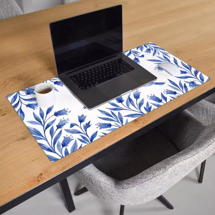 Modern - Vogels - Delfts - Blauw Muismat XXL klein -sfeer1