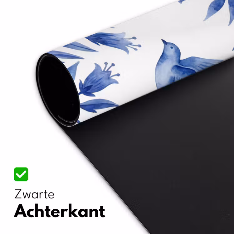 Modern - Vogels - Delfts - Blauw Muismat XXL klein -sfeer2
