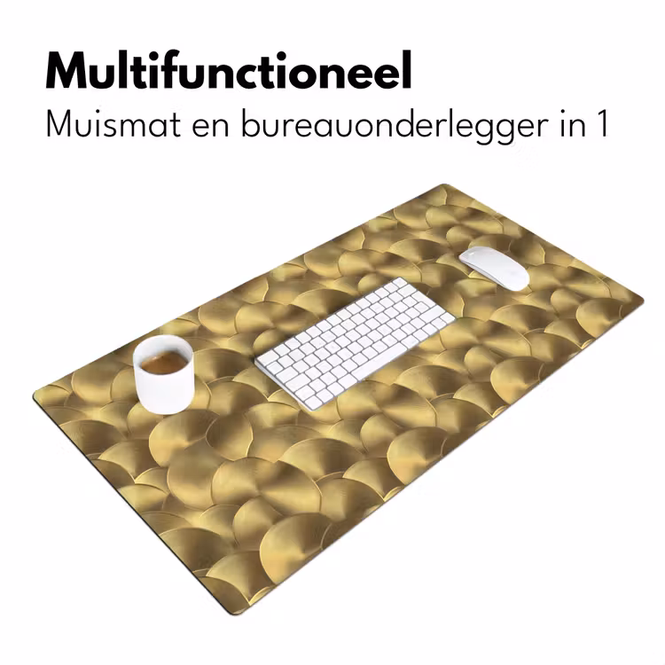 Modern - Cirkel - Goud Muismat XXL klein 681 -sfeer4