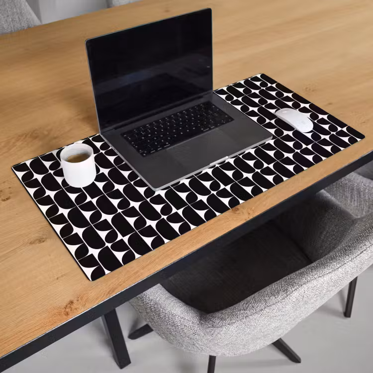 Modern - Geometrisch - Zwart Muismat XXL klein 681 -sfeer1