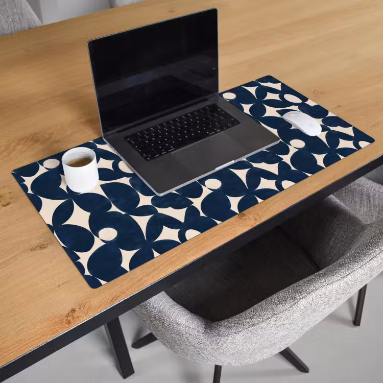 Modern - Geometrisch - Blauw Muismat XXL klein 681 -sfeer1