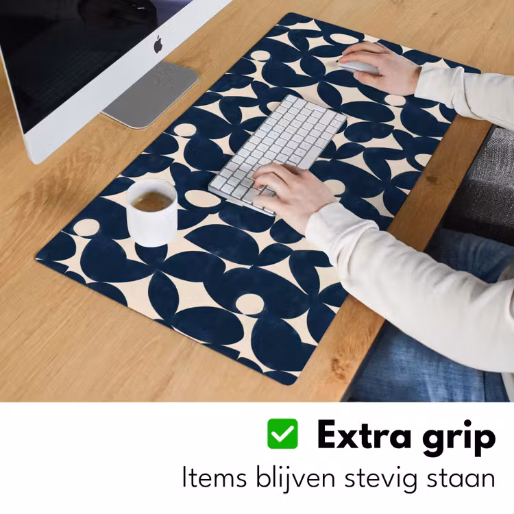 Modern - Geometrisch - Blauw Muismat XXL klein 681 -sfeer3