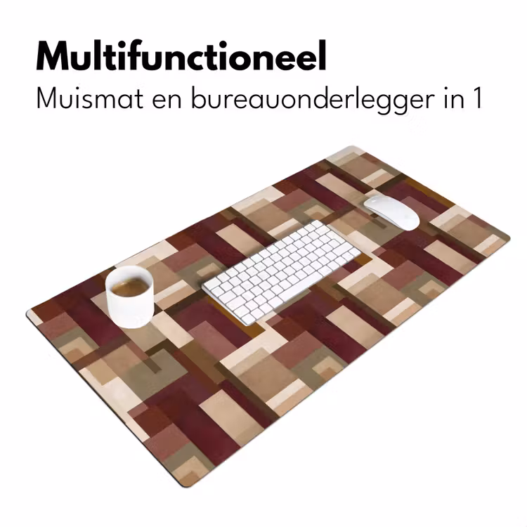Modern - Geometrie - Kleurrijk Muismat XXL klein 681 -sfeer4