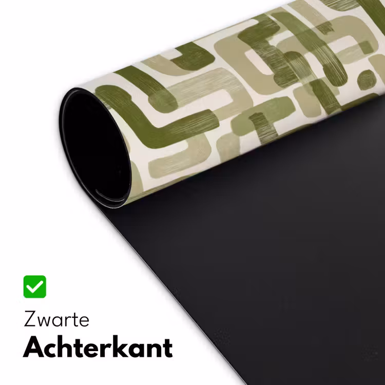 Modern - Grafisch - Groen Muismat XXL klein 681 -sfeer2