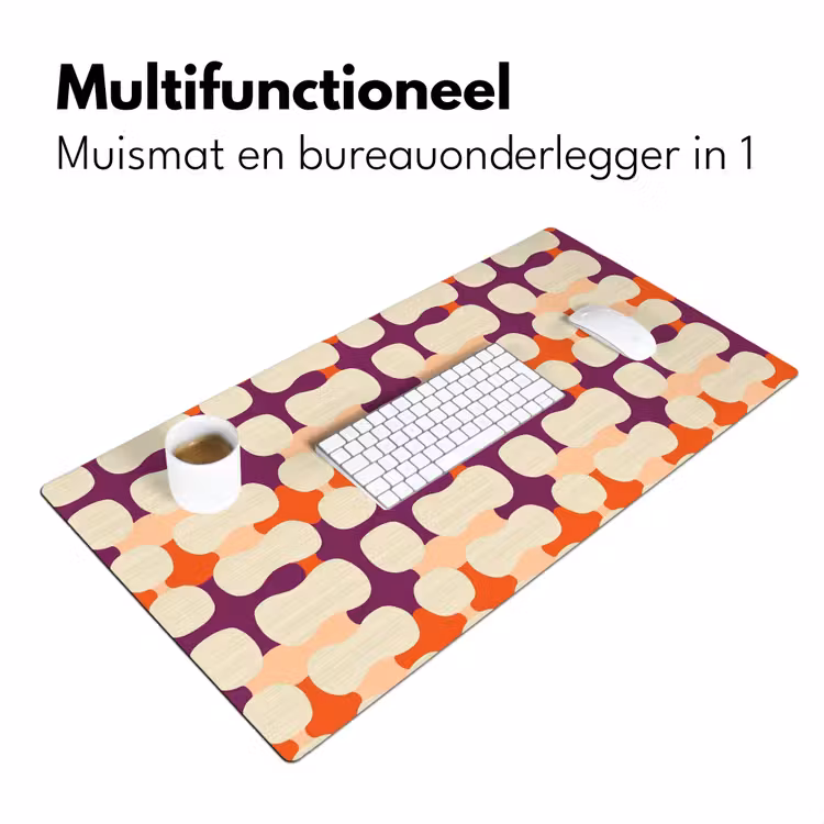 Modern - Patroon - Kleurrijk Muismat XXL klein 681 -sfeer4