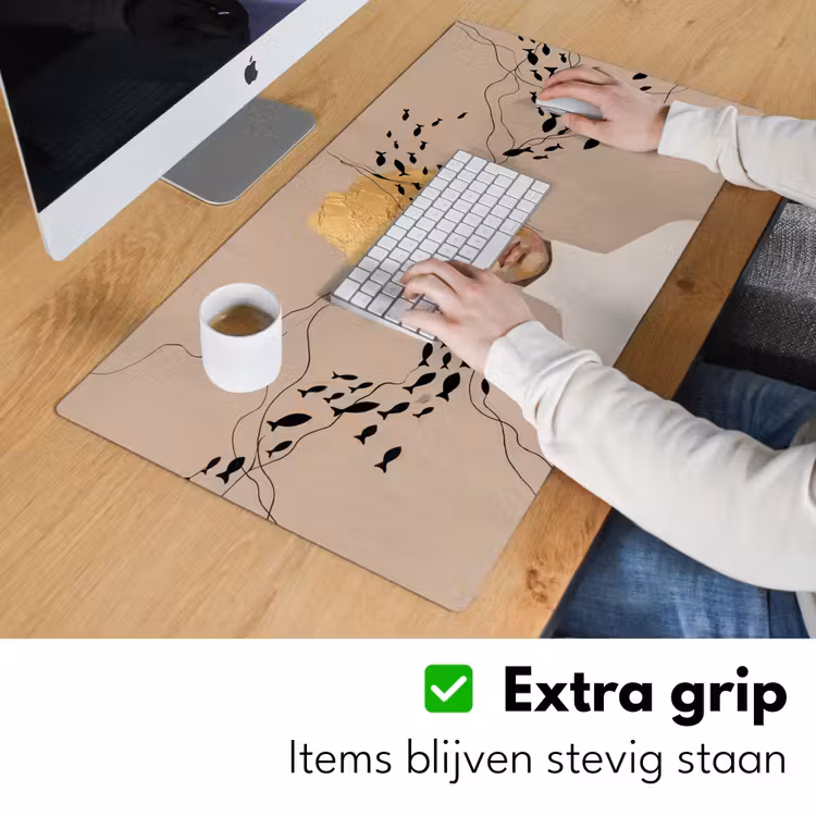 Modern - Vrouw - Goud Muismat XXL klein -sfeer3