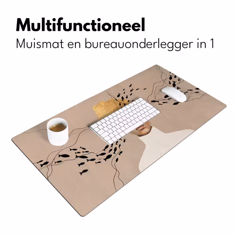 Modern - Vrouw - Goud Muismat XXL klein -sfeer4
